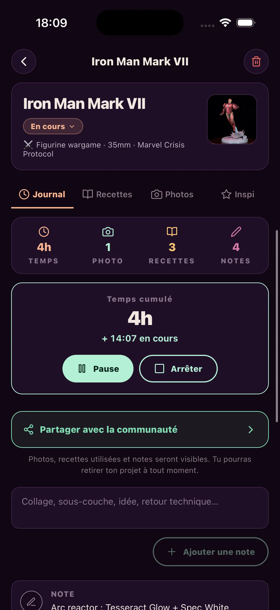 Palette Forge — Session d'atelier